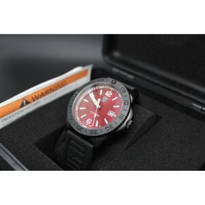 Luminox XS.3135.B Pacific Diver 44mm Red Dial Swiss Quartz Watch NIB w/ Papers